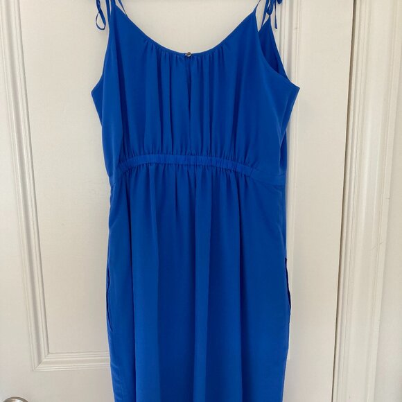Madewell tie strap blue sundress 12 - Picture 3 of 16